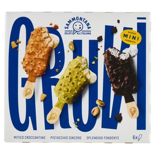 Sammontana Gruvi Mitico Croccantino, Pistacchio Sincero, Stracciatella Maivista 6 X 37,5 G