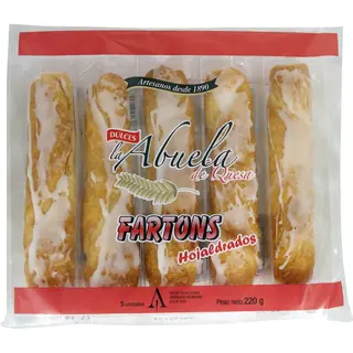 Fartons Caseros Hojaldrados, Bandeja 5U. 220 G