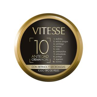 Crema Facial Vitesse Antiedad 10 Para Todo Tipo De Piel 150 Ml (154784)