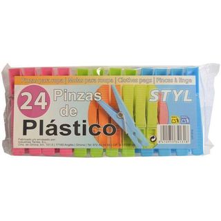 24 Pinzas Plástico Styl 70 Mm (21812714)