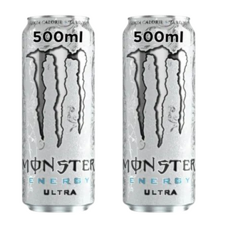 Pack 2x Monster Energy Drink Ultra White 500ml