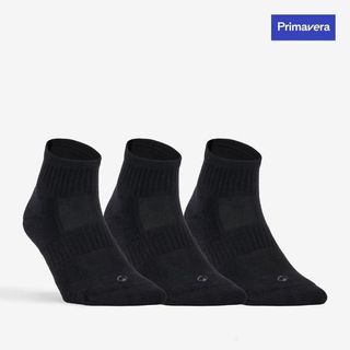 Calcetines Media Caña De Tenis Pack De 3 Artengo Rs 500 Negro 47/50 Negro