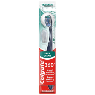 Cepillo de Dientes Manual 360º Deep Clean Medio - Colgate - Blanco 8714789183800