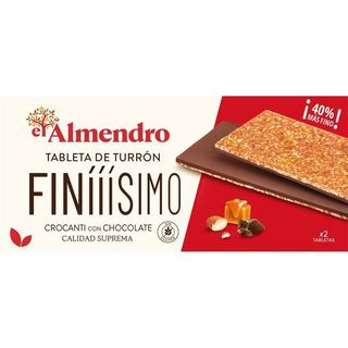 Turrón Finissimo Crocanti Chocolate El Almendro, Caja 180 G (26346940)