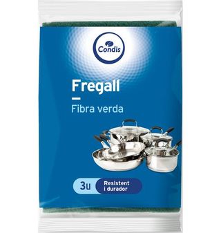 Estropajo Condis Fibra Verde 3 Uds.