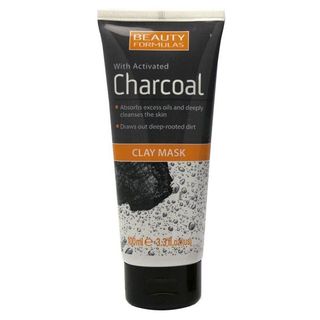 Charcoal Clay Mask - Beauty Formulas - 100 ml 5012251012263