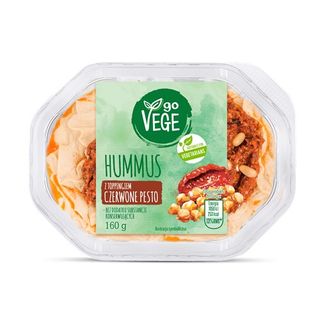 Go Vege Hummus z czerwonym pesto, 160 g