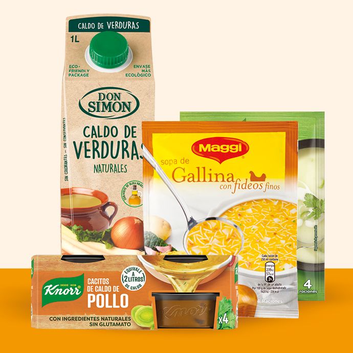 Caldos, Sopas y Purés