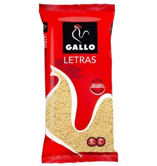 Pasta Gallo Letras 250 G