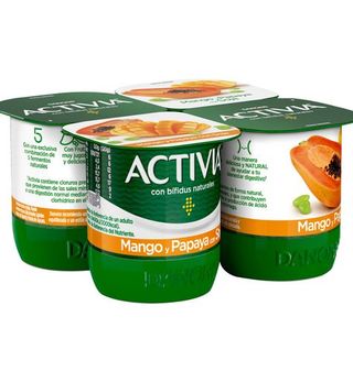 Activia Soja De Danone Con Mango Y Papaya 4 Uds.