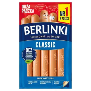 Berlinki Classic Parówki 450 g