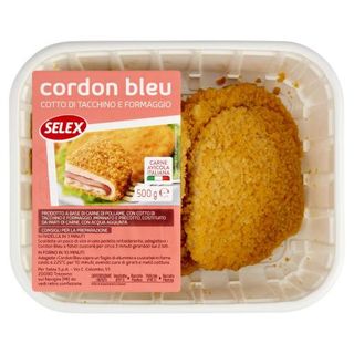 Selex Cordon Bleu Con Cotto Di Tacchino E Formaggio 4 Porzioni 500 G - 22969
