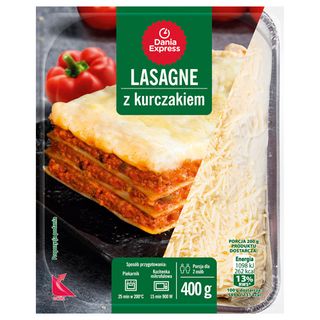Dania Express Lasagne z kurczakiem, 400 g