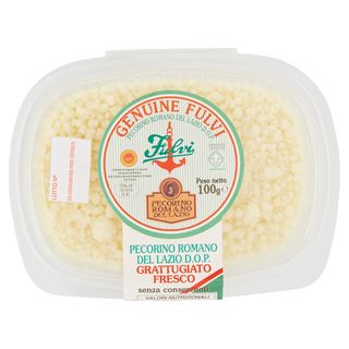Genuine Fulvi Pecorino Romano del Lazio D.O.P. Grattugiato Fresco 100 g