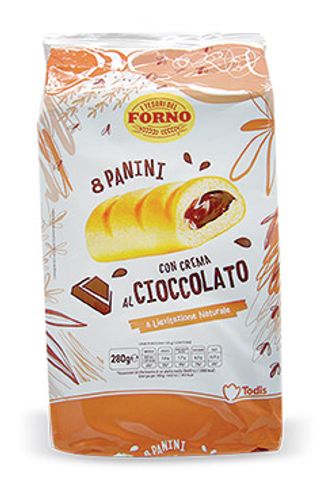 8 Panini con crema al cioccolato