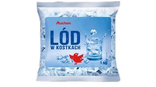 Auchan - Lód w kostkach - 1 kg