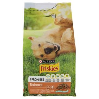 Purina Friskies Cane Balance Con Un Gustoso Mix Di Pollo E Manzo E Con Verdure 1,5 Kg - 129189
