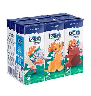 Leche Entera Kaiku Minibrik 6 Uds. X 200 Ml
