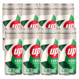 Pack 8x Seven Up Zero 330ml