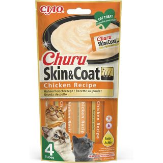 Churu snack stick gatto skin&coat 4x14g pollo