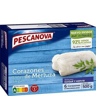 PESCANOVA Corazones De Merluza Congelados 500 G