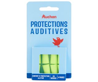 Tapones Oido Espuma Auchan 8 Uds.