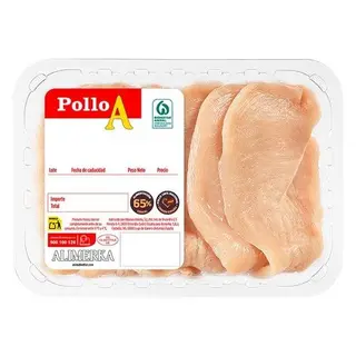 Pechuga Pollo Fileteada 600G.