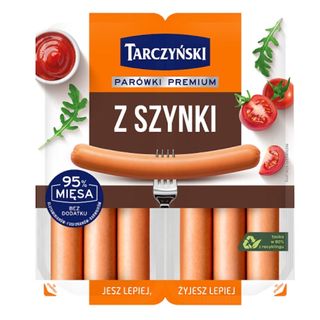 Tarczyński Parówki premium z szynki 220 g (2 x 110 g)