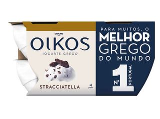 IOGURTE GREGO OIKOS DANONE:STRACCIATELLA 4X110G