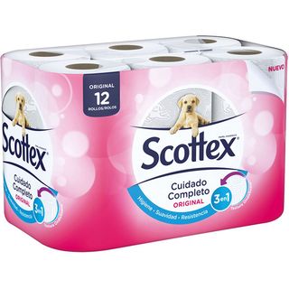 Scottex papel higienico original 12 rollos