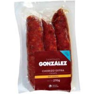 Chorizo extra picante 50% duroc JAMONES GONZÁLEZ, 270g (26590398)