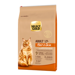 Select Gold Hair+Skin Adult Drób, Łosoś 7kg