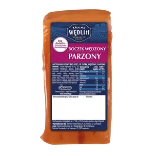 Kraina Wędlin Boczek wędzony parzony, opak ok. 300 g