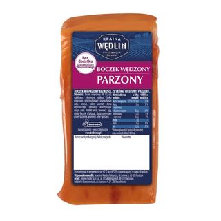 Kraina Wędlin Boczek wędzony parzony, opak ok. 300 g
