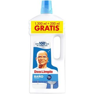 Limpiador líquido baño DON LIMPIO, garrafa 1,3+0,2 litros(25522434)