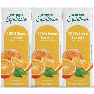 Sumo 100% Laranja Continente Equilíbrio (emb. 6 x 20 cl)
