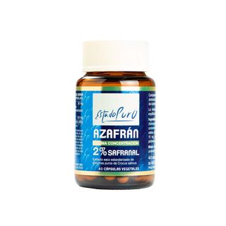 Azafrán 2% Safranal Estado Puro 40 Cápsulas Tongil