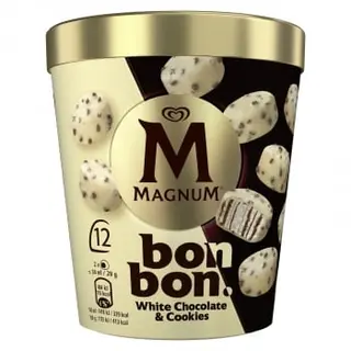 Bombones Helados White Chocolate & Cookies Magnum 12 Ud.