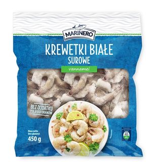 Marinero Krewetki białe surowe vannamei 450 g