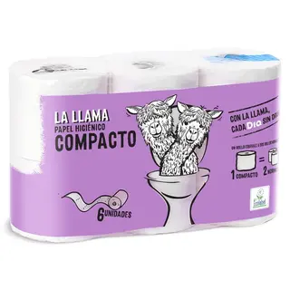 Papel Higiénico Doble Rollo Dia La Llama 6 Unidades