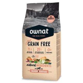 Ownat Just Grain Free Salmón Y Mariscos Pienso Para Perros 3Kg