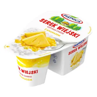 Piątnica Serek wiejski z ananasem, 150 g