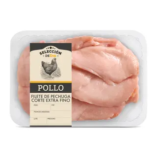 Pechuga De Pollo Corte Extrafino Selección De Dia 550 G Aprox.