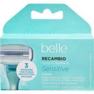 Recambio Sensitive 3 Hojas Belle, Pack 3 Unid. (19976729)