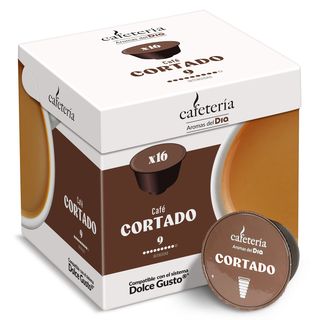 Café En Cápsulas Cortado Dia Cafetería Caja 16 Unidades