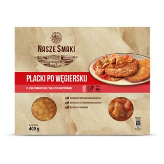 Nasze Smaki Placki po węgiersku z gulaszem, 400 g