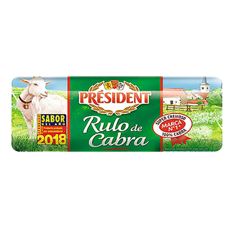 Rulo De Queso De Cabra President 180 G