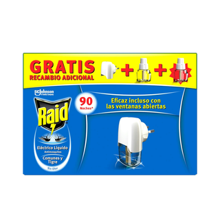 Insecticida Eléctrico 1 Difusor + 2 Recambios - Raid - 2 Uds (257323)