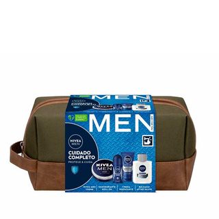 Set Men Cuidado Completo Balsamo After Shave Protege Y Cuida 100 Ml + Men Creme 75 Ml + Desodorante Roll On Protege Y Cuida Men 50 Mlma Hidratante Protege Y Cuida 75 Ml Nivea 122394 (8412300052566)