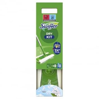 Kit Swiffer: Mopa 1 Ud, 8 Paños Secos Y 3 Paños Húmedos.